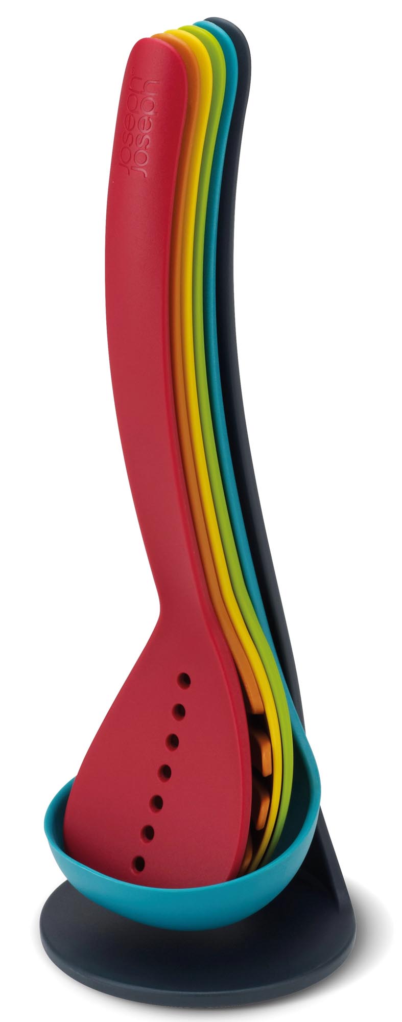 Entdecken Sie das 9-tlg. Nest Steel Schüssel- und Messlöffelset von Joseph Joseph. Perfekt für präzises Messen und stilvolles Kochen!