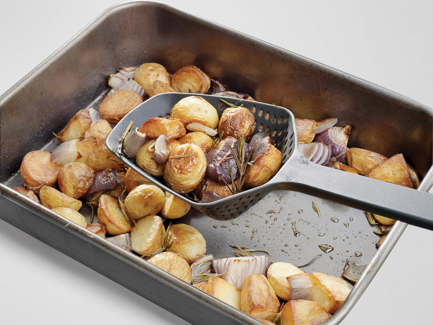 Schöpflöffel grau grün, gross