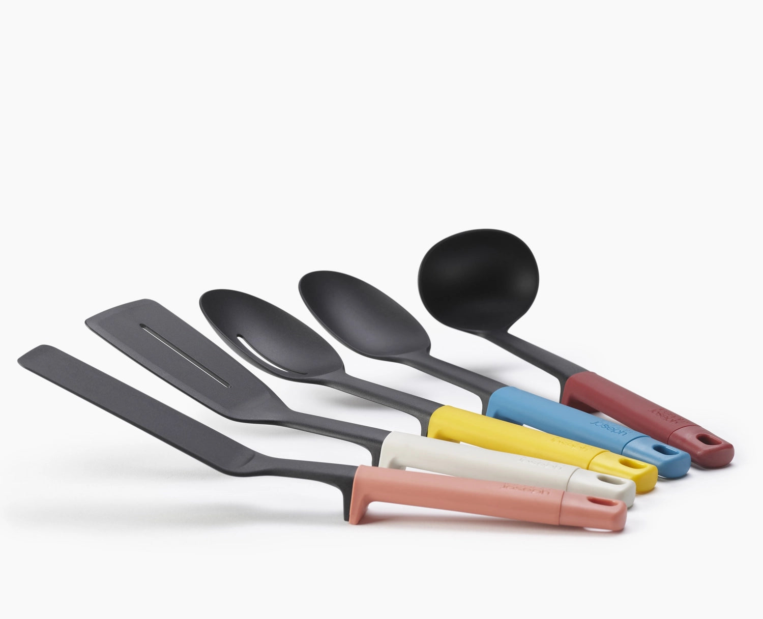 Elegantes 5-teiliges Utensilien-Set von Joseph Joseph, ideal für die Aufbewahrung in Schubladen und zur Verbesserung der Küchenorganisation.