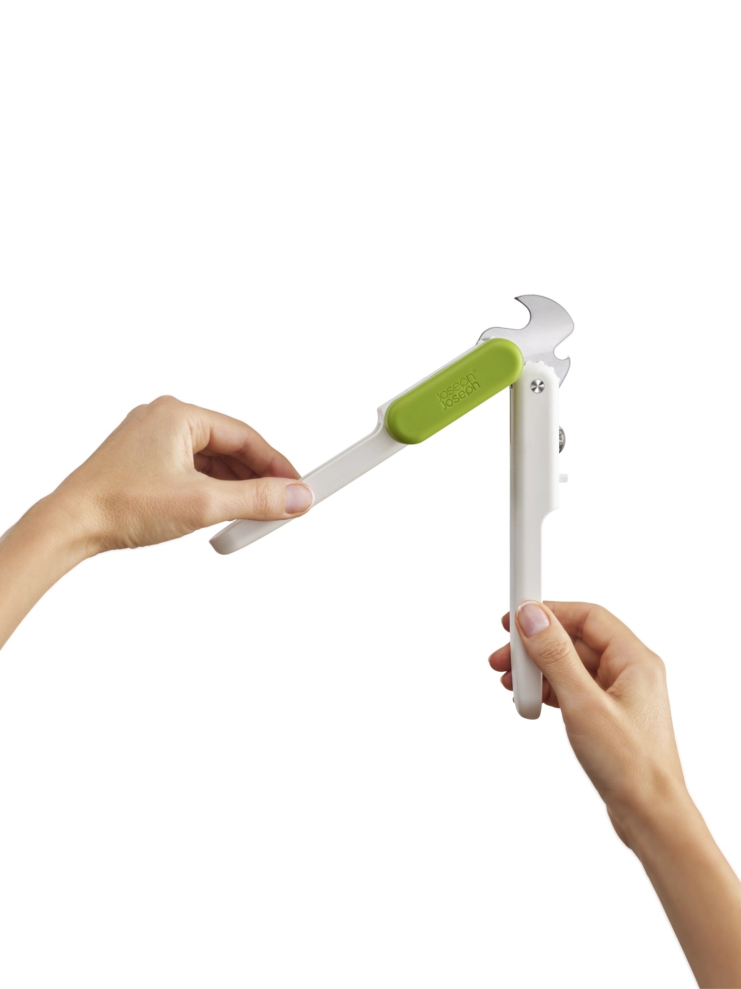 Praktischer Joseph Joseph Pivot 3-in-1 Dosenöffner, ideal zum Öffnen von Dosen, Flaschen und Gläsern – ein Must-Have für jede moderne Küche.