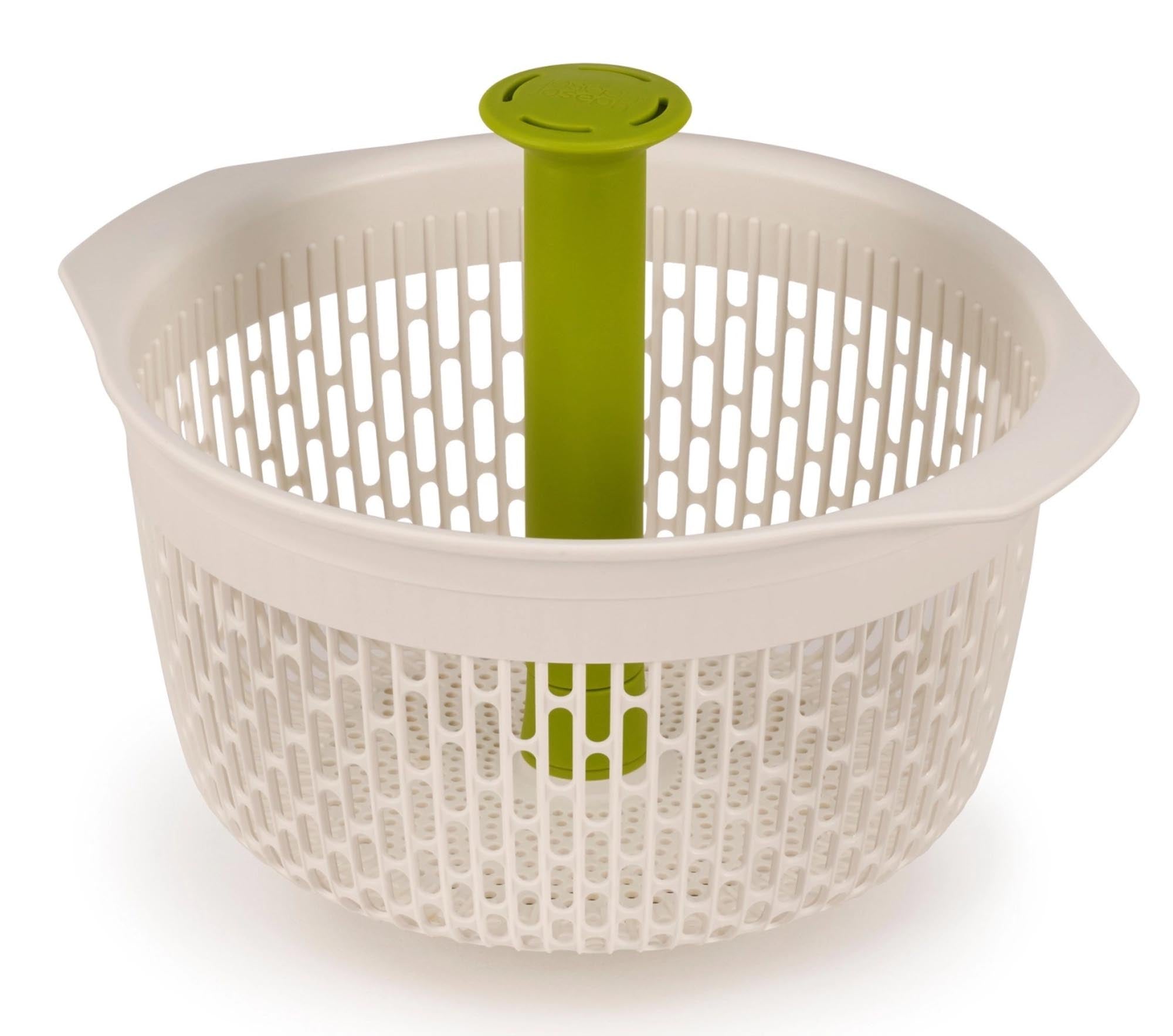 Kompaktes, spülmaschinenfestes Salat-Schleudersieb von Joseph Joseph: Effizient, ästhetisch, vielseitig für frische Salate.