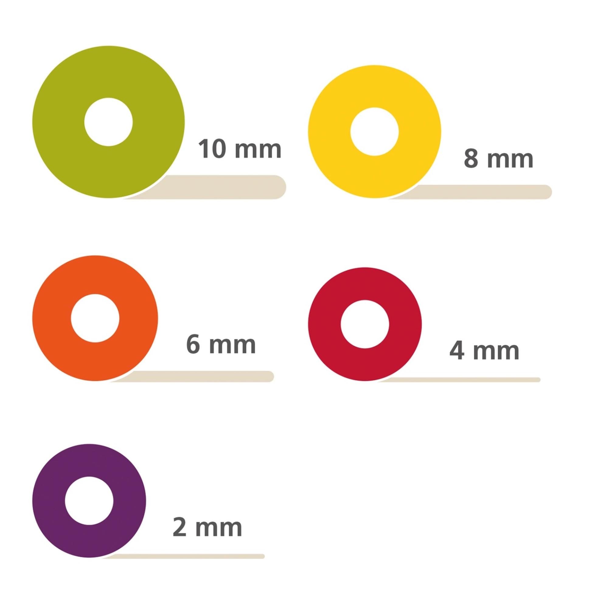 Verstellbares Nudelholz 42cm von Joseph Joseph in lebhaften Farben.