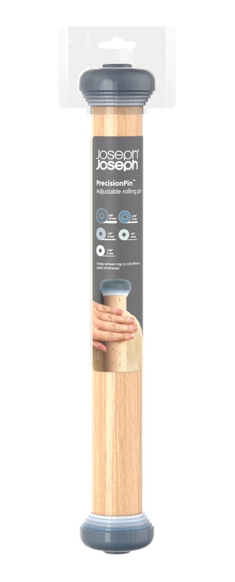 Entdecken Sie das PrecisionPin Nudelholz von Joseph Joseph – verstellbar, robust und stilvoll in sky. Ideal für perfekte Teigkonsistenzen!