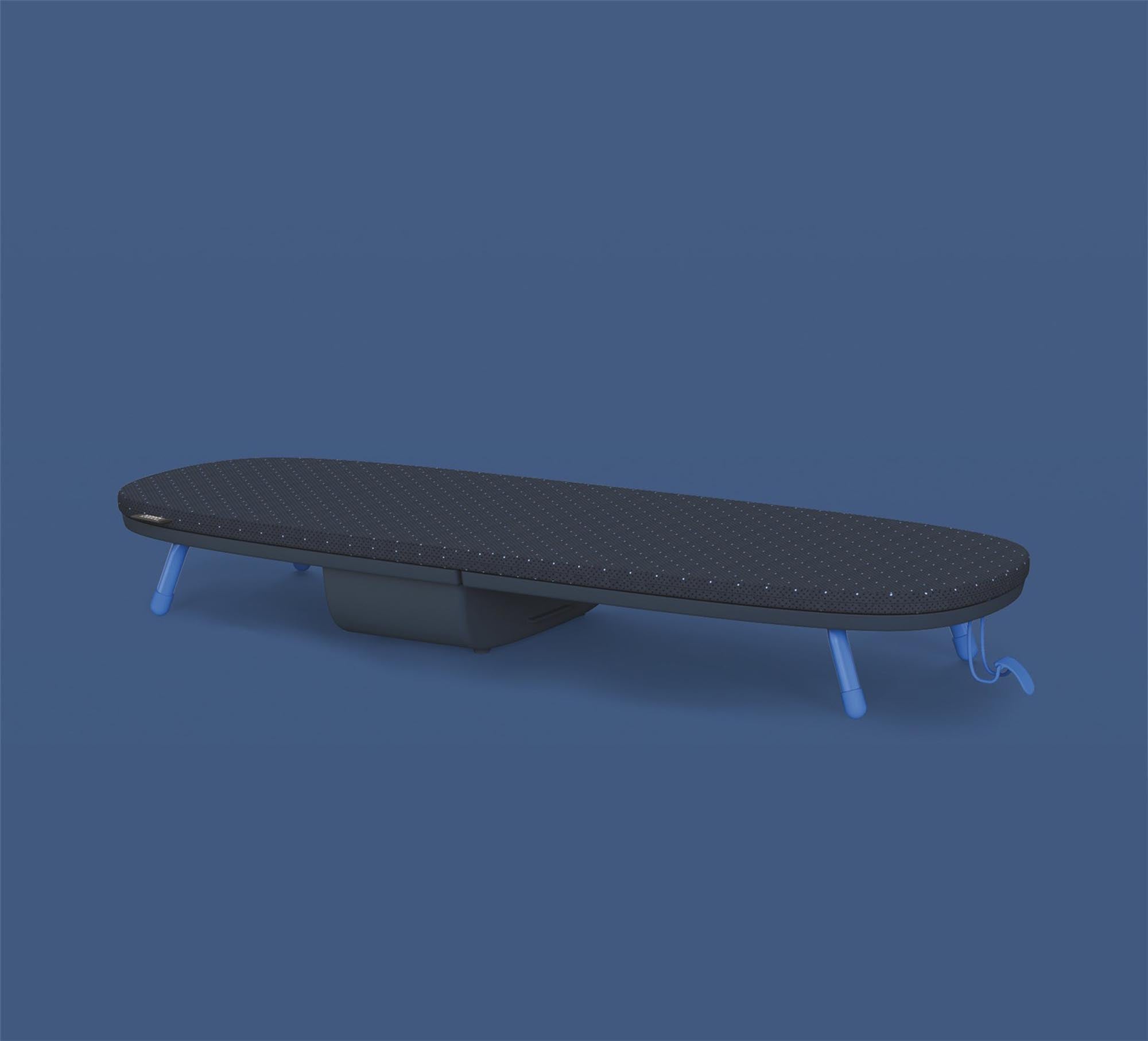 Pocket Plus Bügelbrettbezug in Schwarz-Blau, 90x33cm, von Joseph Joseph, ideal für effizientes Bügeln und stilvolle Aufbewahrung.