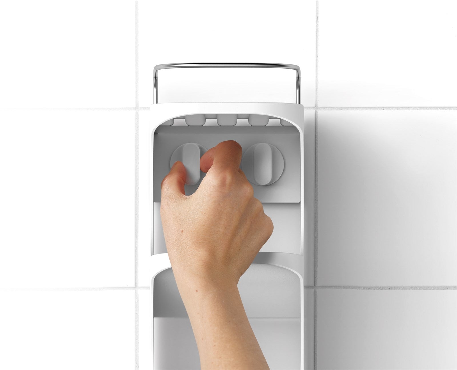 Kompaktes Duschregal von Joseph Joseph: 4 Stufen für optimale Organisation, wasserabweisend und elegant – ideal für jedes Badezimmer!