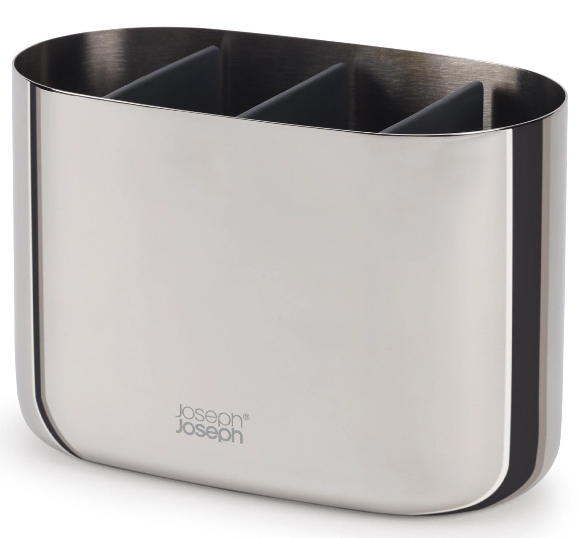 Eleganter Edelstahl-Zahnbürstenhalter für perfekte Badorganisation.