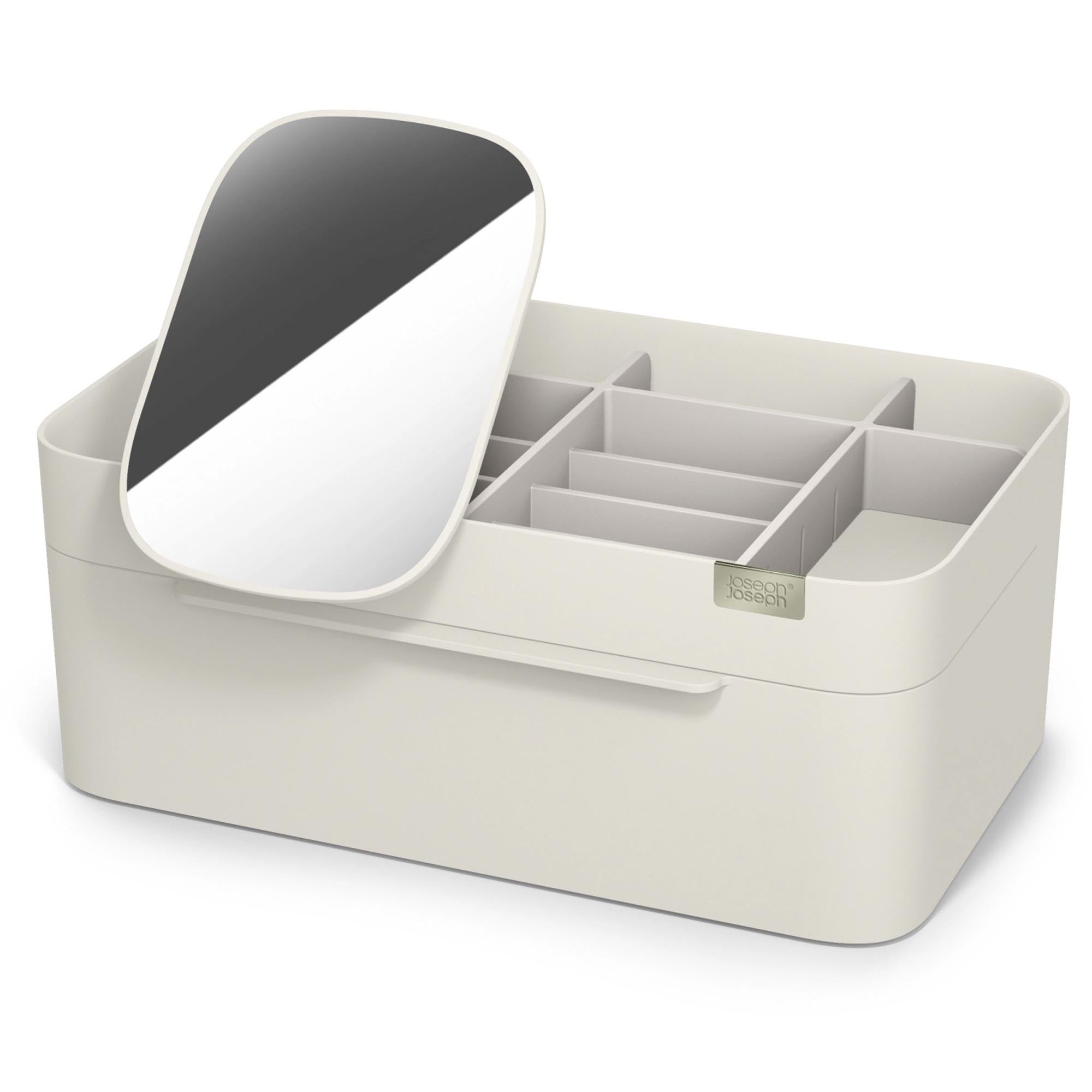 Entdecken Sie den Viva Kosmetik-Organizer von Joseph Joseph. Kompakt, mit Schublade, ideal für Make-up und Kosmetik. Maße: 17x9.7x12cm.