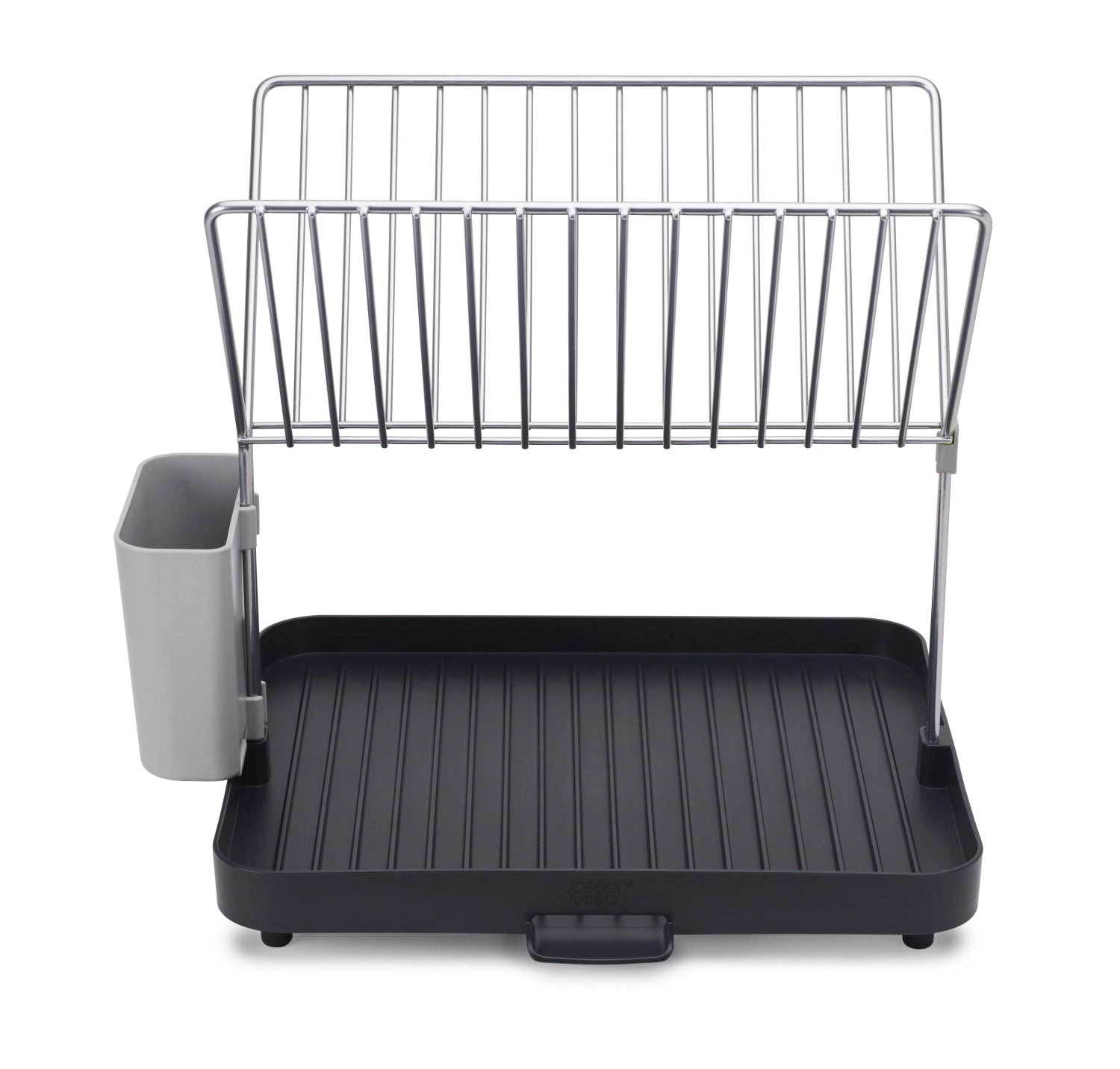 Stylischer Y-Rack Geschirrabtropfständer in schickem Grau, ideal für platzsparendes Abtropfen von Geschirr mit praktischem Gitterdesign.