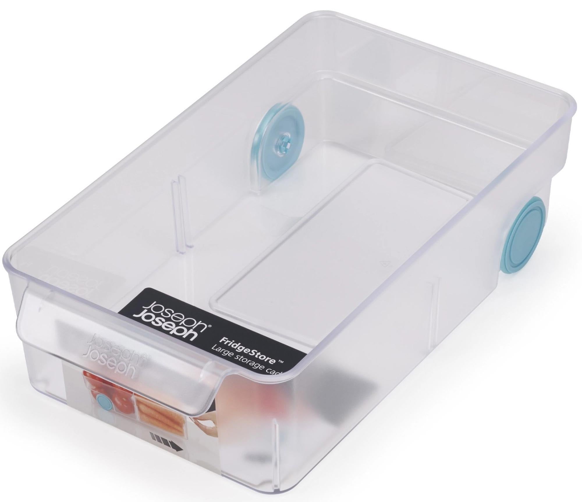 Grosse FridgeStore Box von Joseph Joseph: luftdicht, stapelbar, transparent, ideal für frische Lebensmittel im Kühlschrank.