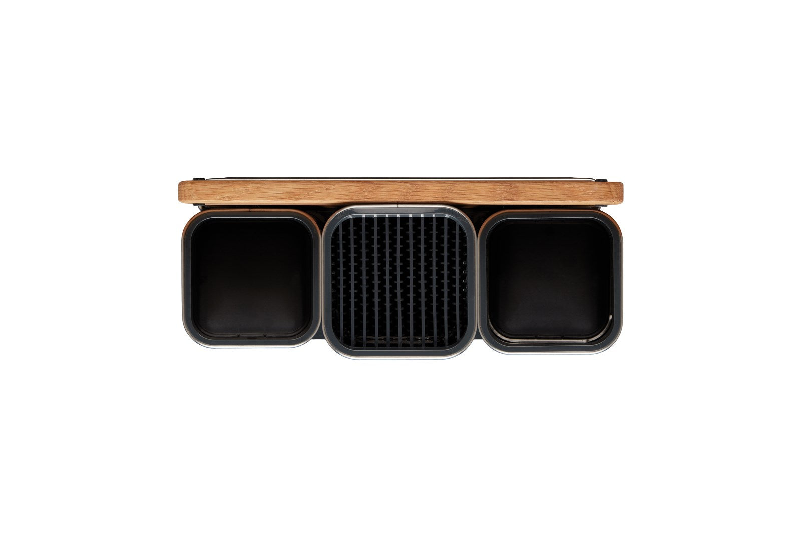 Entdecken Sie den Joseph Joseph Steel Collection CounterStore (31x12.5x23cm) mit praktischem Schneidebrett – perfekt für eine elegante und funktionale Kücheneinrichtung.