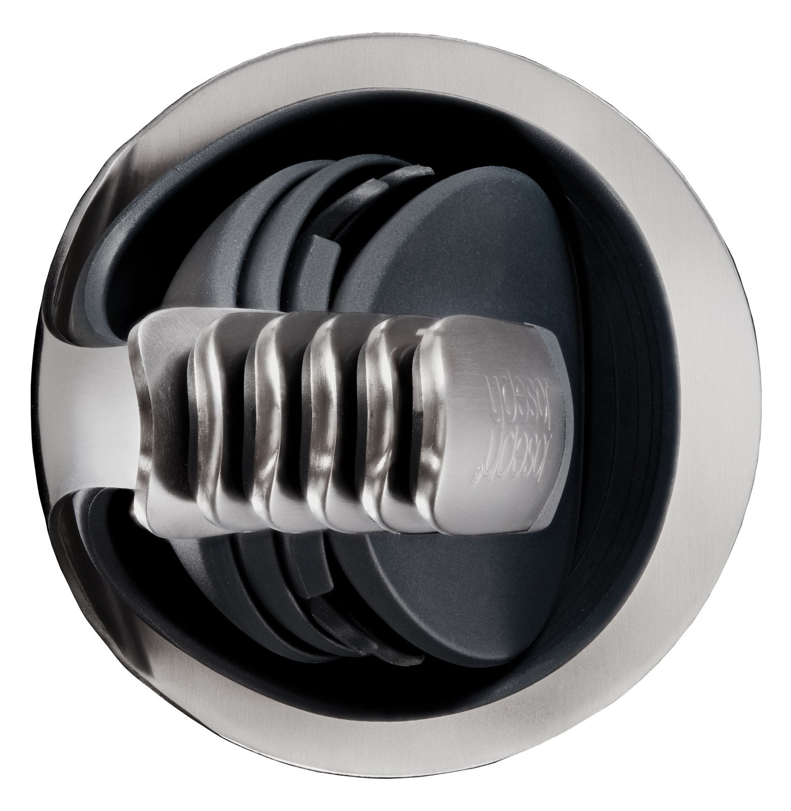 Entdecken Sie die 5-tlg. Joseph Joseph Nest Steel Collection: Hochwertige, hitzebeständige Edelstahl-Kochutensilien für müheloses Kochen und modernes Design.