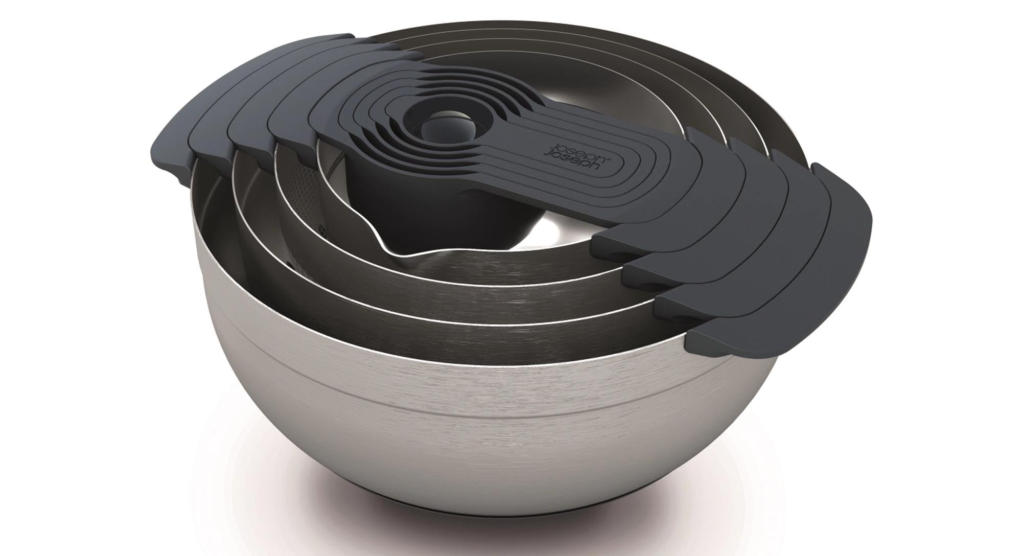 Vielseitiges 9-teiliges Nest Steel Set von Joseph Joseph für Profis.