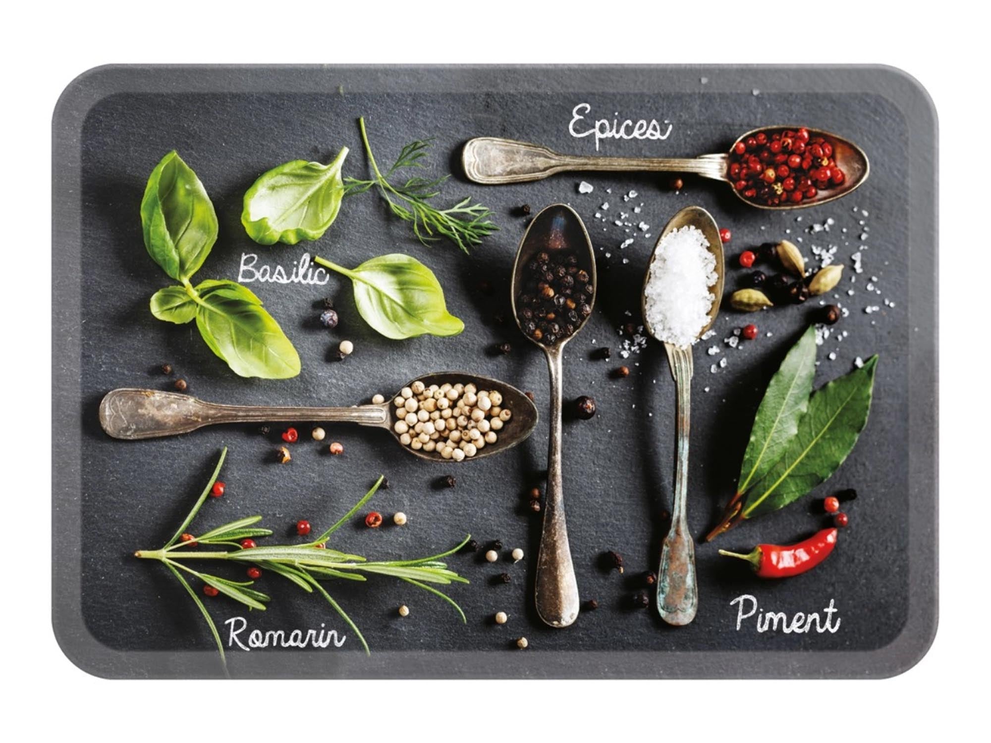 Entdecken Sie das stilvolle Les Epices Tablett von Easy Life (44,5x31cm) – ideal zum Servieren von Speisen und Getränken in Ihrer Küche.