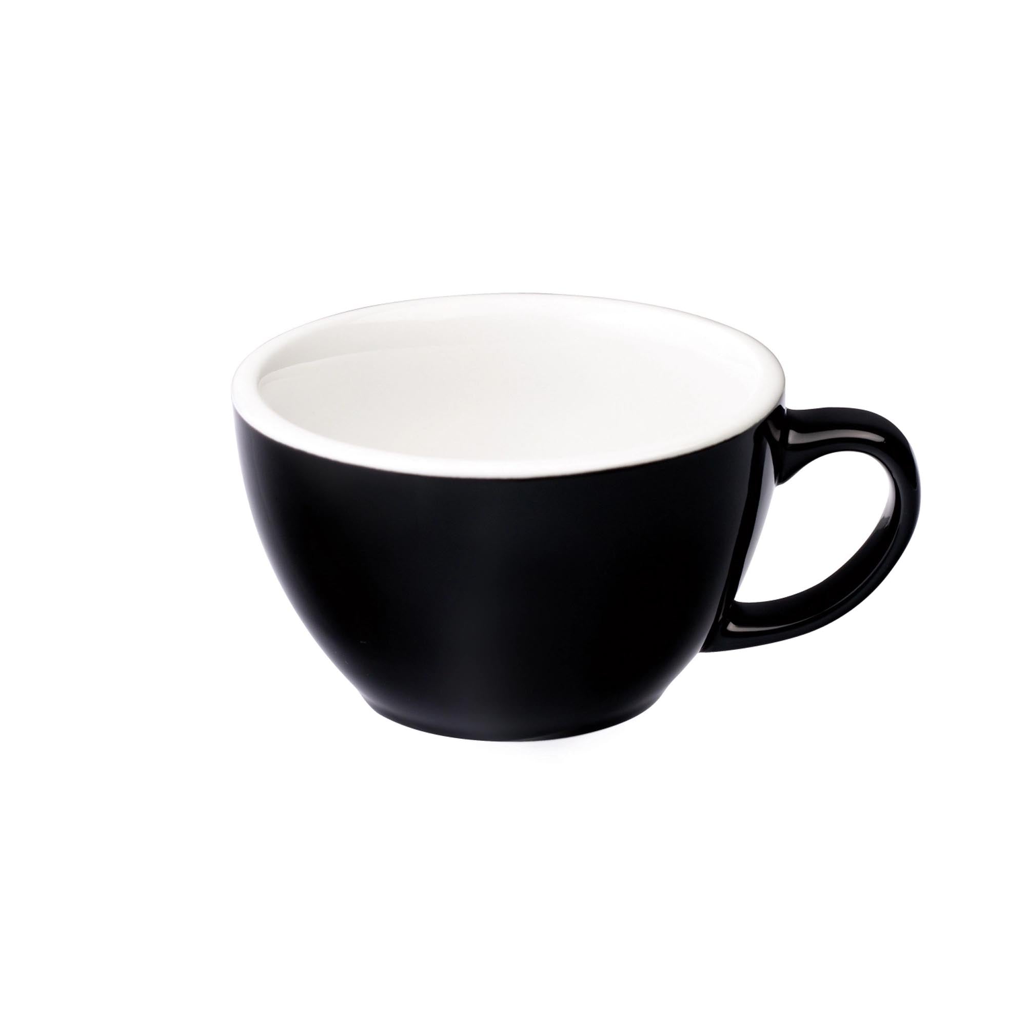 Egg Café Latte Tasse 300ml in Schwarz präsentiert im Onlineshop von KAQTU Design AG. Kaffeetassen ist von Loveramics