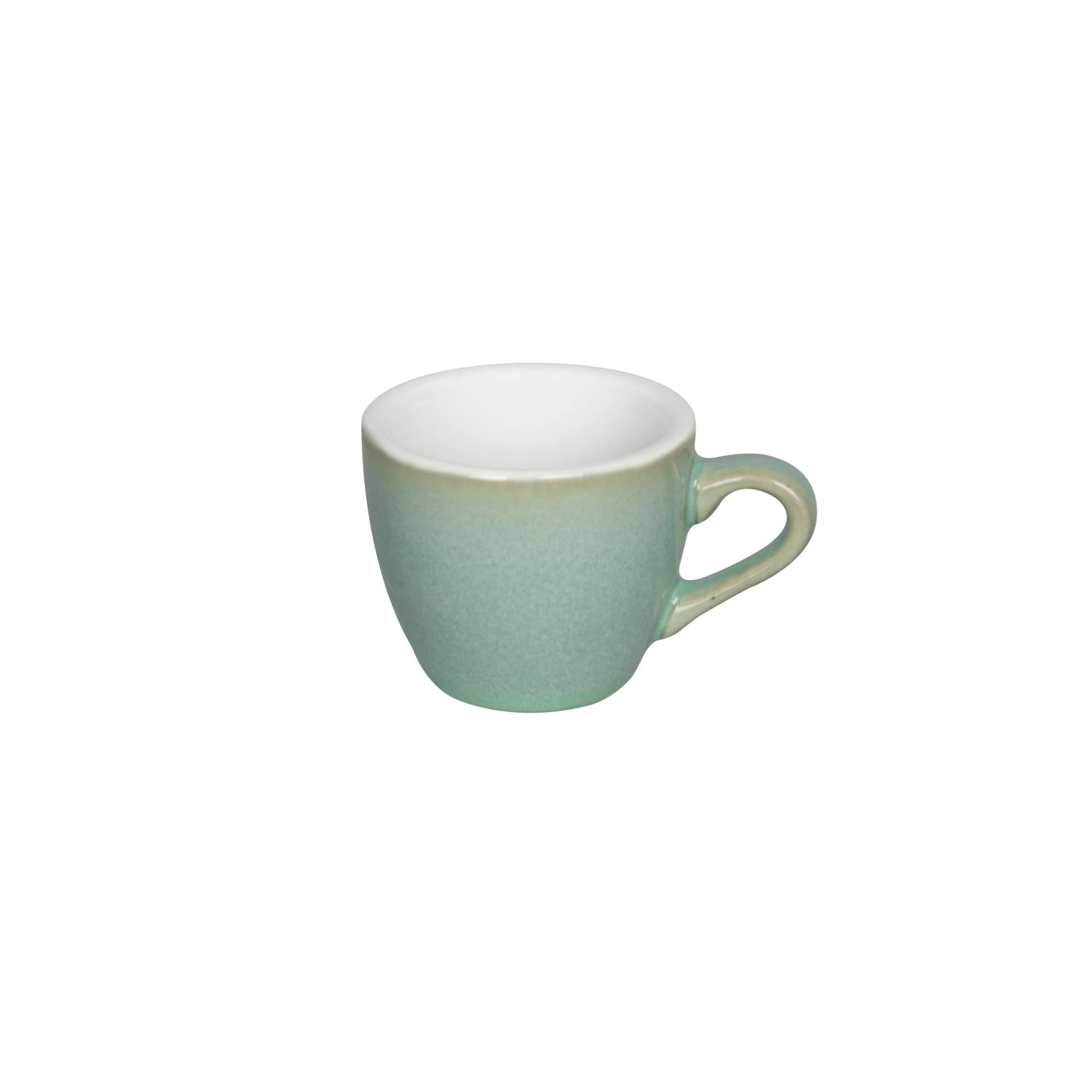 Stilvolle 80ml Egg Espresso Tasse von Loveramics, ideal für intensiven Espresso-Genuss, verbindet modernes Design mit praktischer Handhabung.
