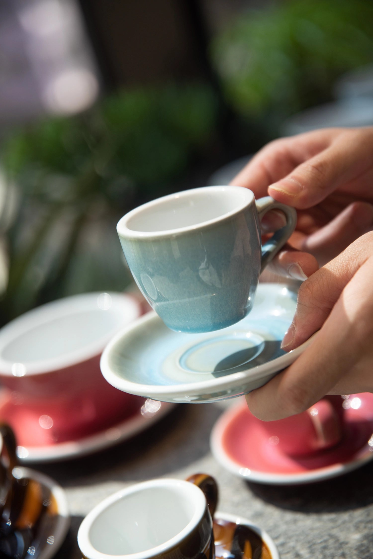 Stilvolle Loveramics Egg Untertasse für perfekten Espresso-Genuss.