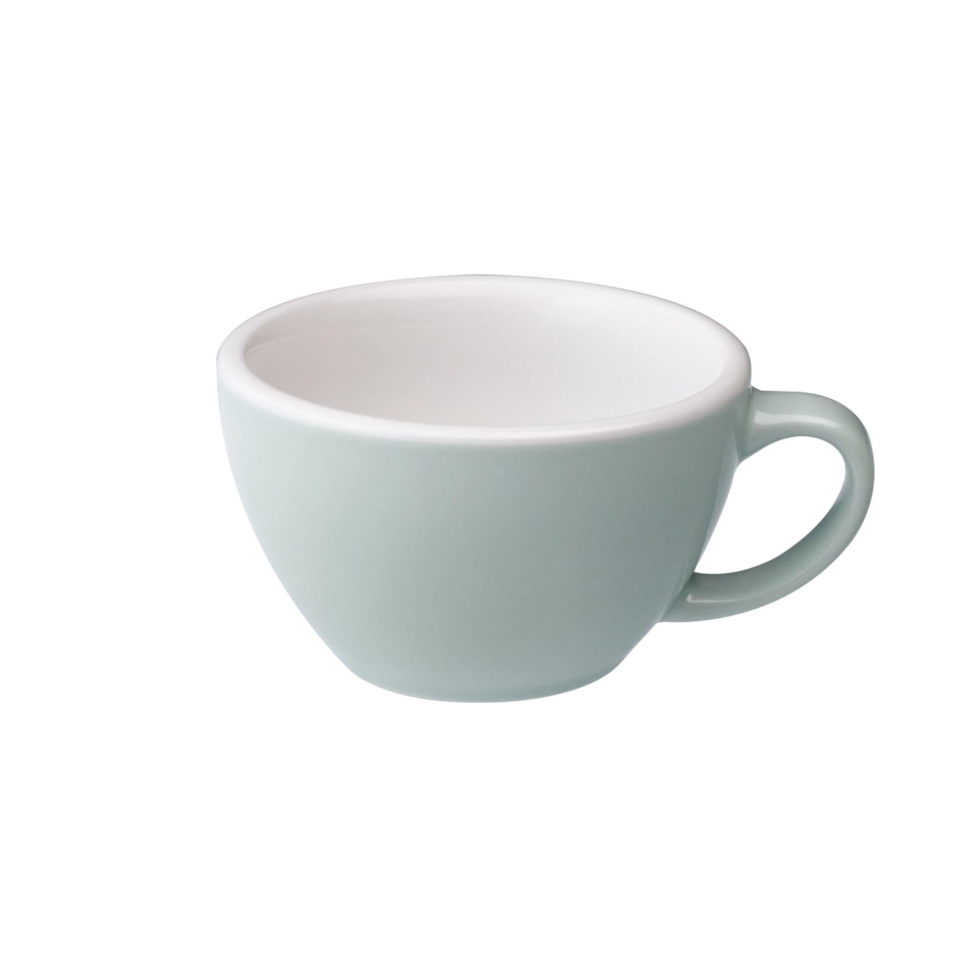 Egg Café Latte Tasse 300ml in Bachblau präsentiert im Onlineshop von KAQTU Design AG. Kaffeetassen ist von Loveramics