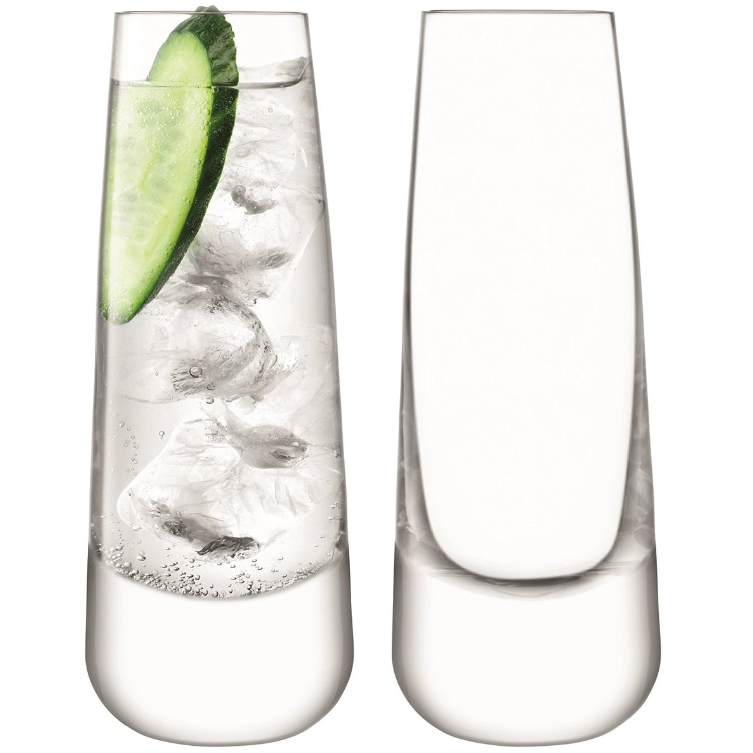 Stilvolles 2er Set Longdrinkgläser von LSA, 310 ml, aus klarem Glas, perfekt für Cocktails und gesellige Abende.