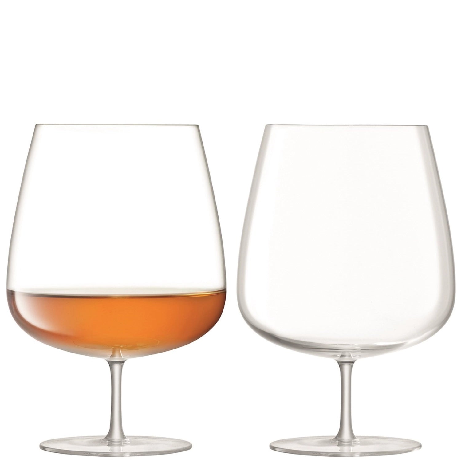 Stilvolles 2er Set Cognacschwenker mit 900 ml, perfekt für edlen Cognac-Genuss, aus hochwertigem, klarem Glas für besondere Momente.