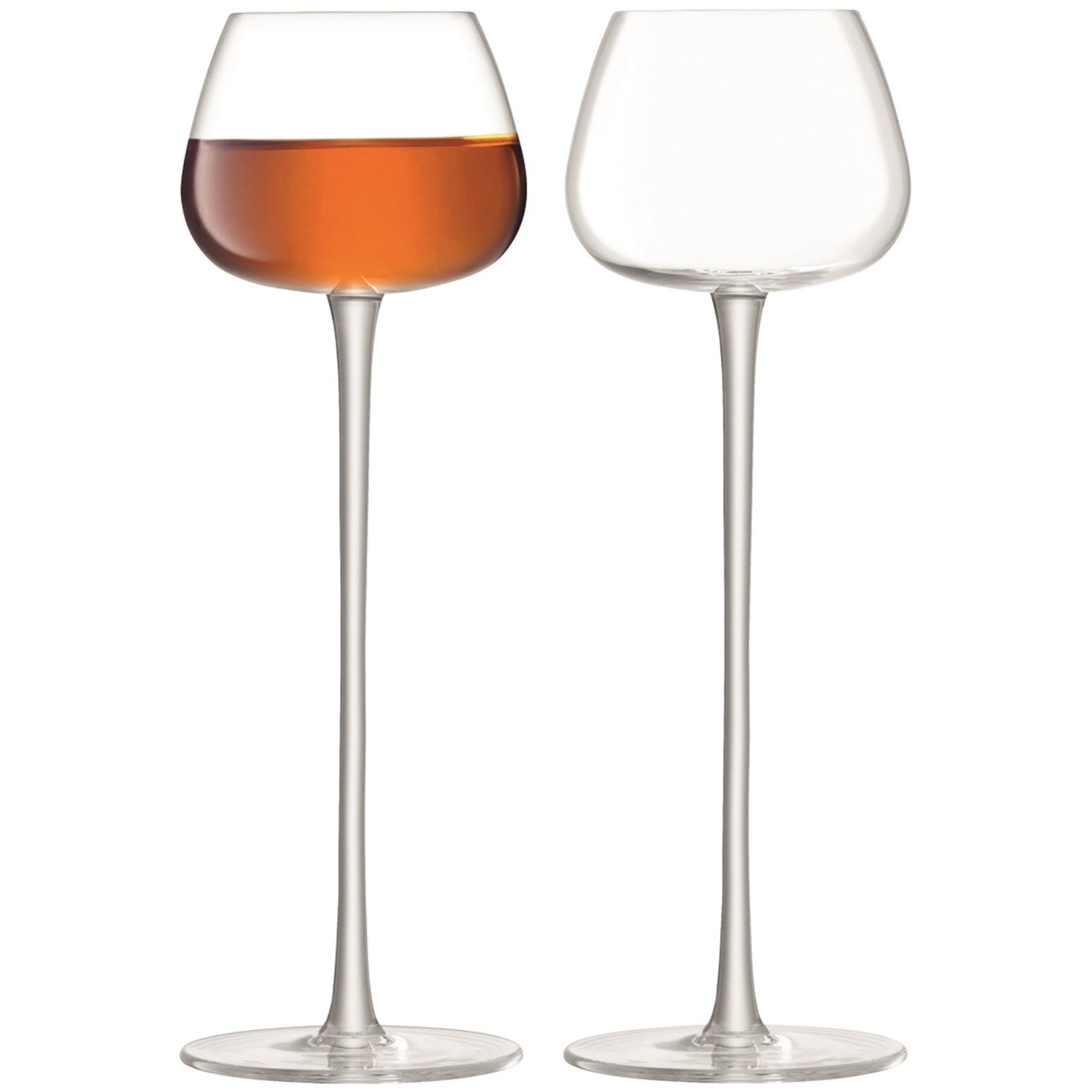 Elegantes 2er Set Likörgläser von LSA, 120 ml, aus klarem Glas, ideal für feine Liköre und besondere Anlässe.