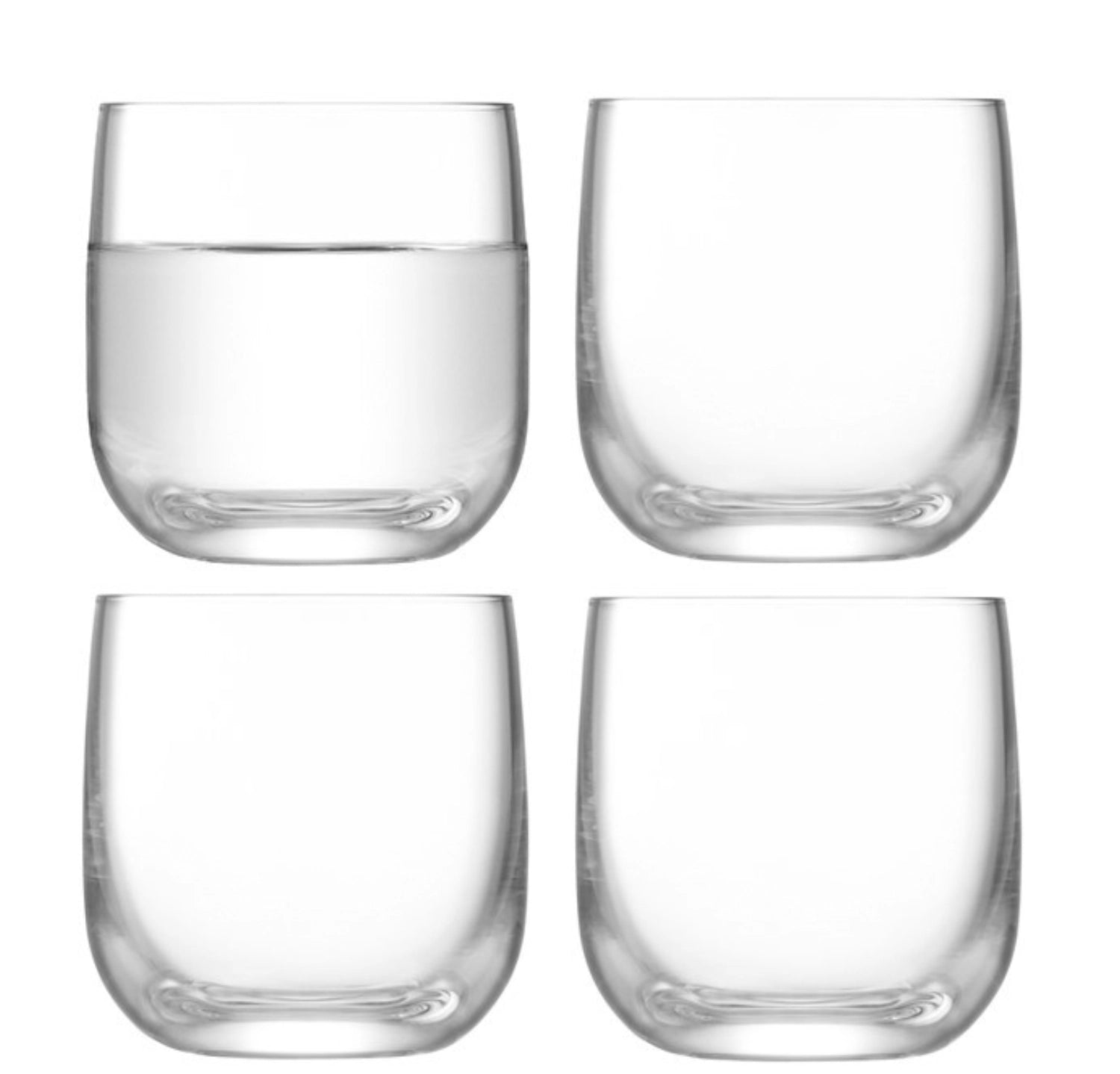 Elegantes 4er Set klarer Schnapsgläser von LSA, 75ml, perfekt für Shots, kombiniert zeitgemäßes Design mit praktischer Handhabung für gesellige Anlässe.