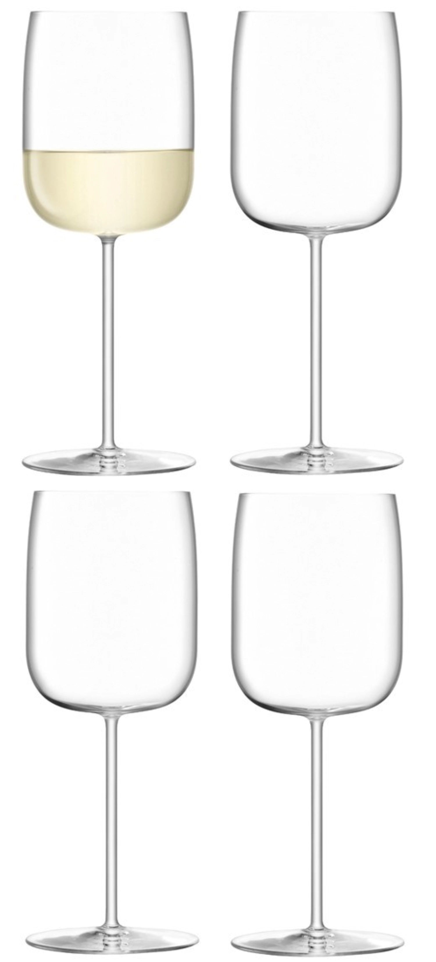 Elegantes 4er Set klarer Weingläser von LSA mit 380ml, perfekt für stilvolle Weinabende und festliche Anlässe.