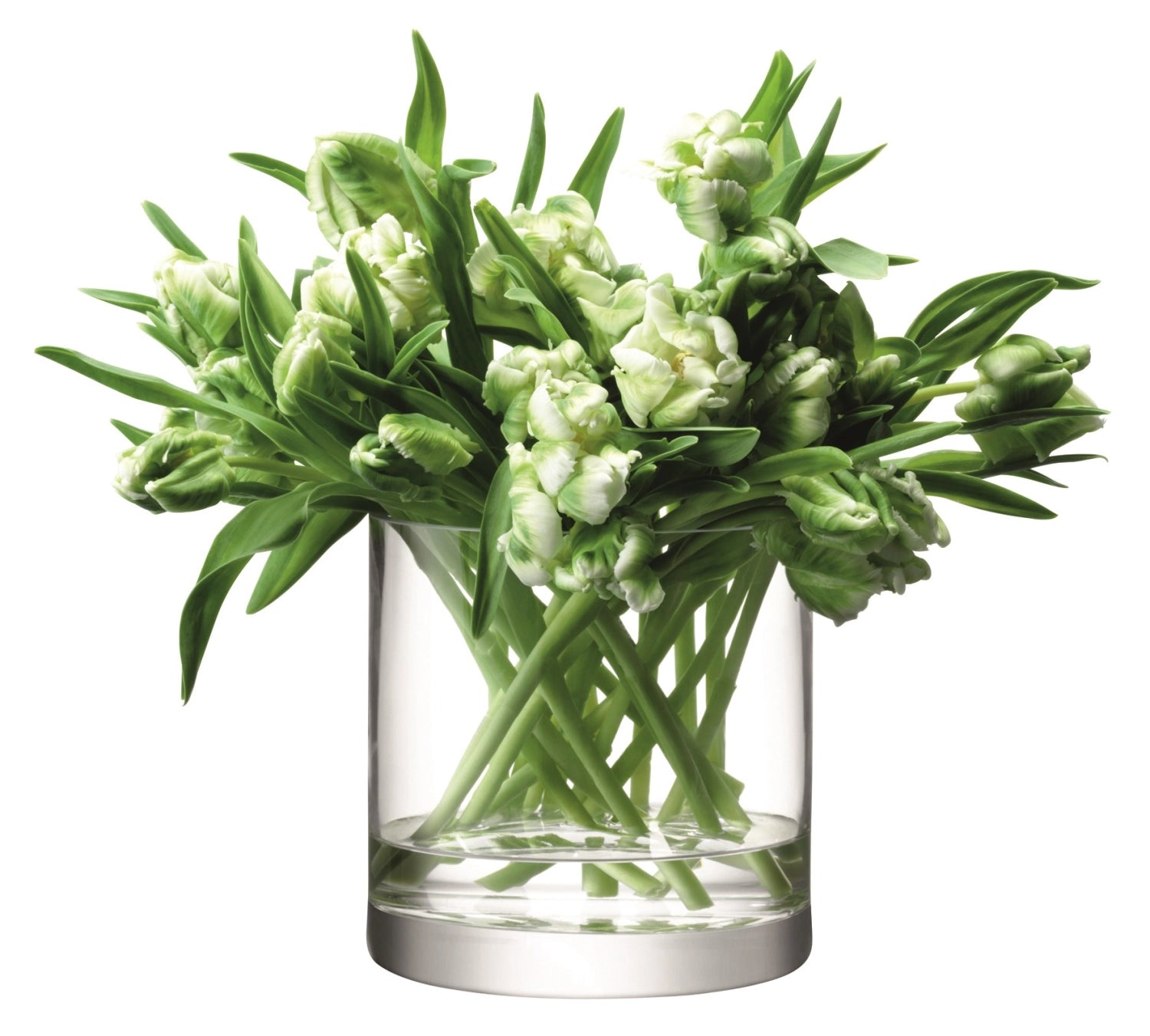Eleganter Column Vase Kerzenhalter von LSA, klar, H17 x Ø17cm, ideal für stilvolle Tischdekoration und stimmungsvolle Beleuchtung.