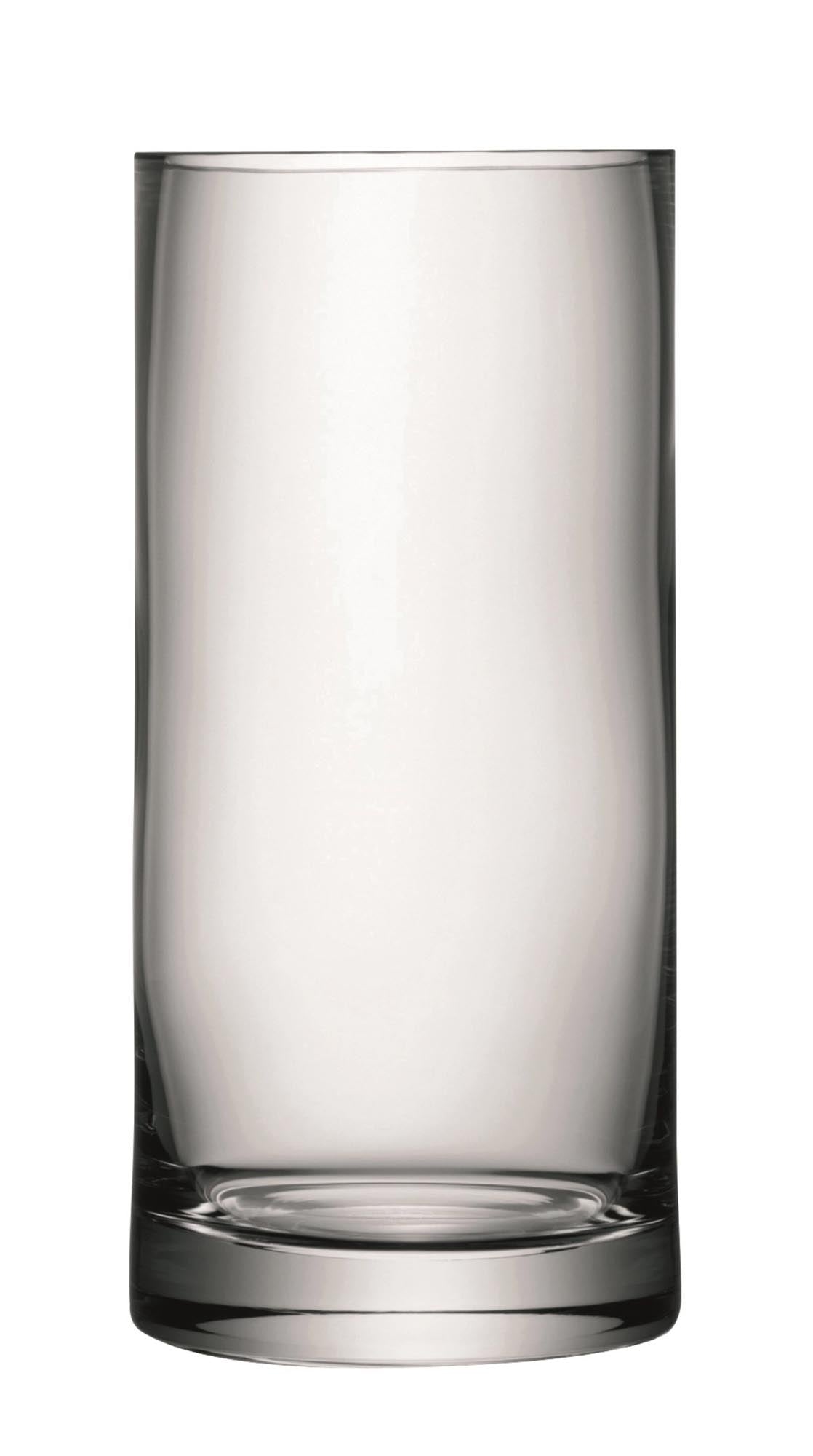 Elegante Column Vase H28 x Ø13cm von LSA International aus klarem, handgefertigtem Glas. Ideal für Blumenarrangements und stilvolle Dekoration.