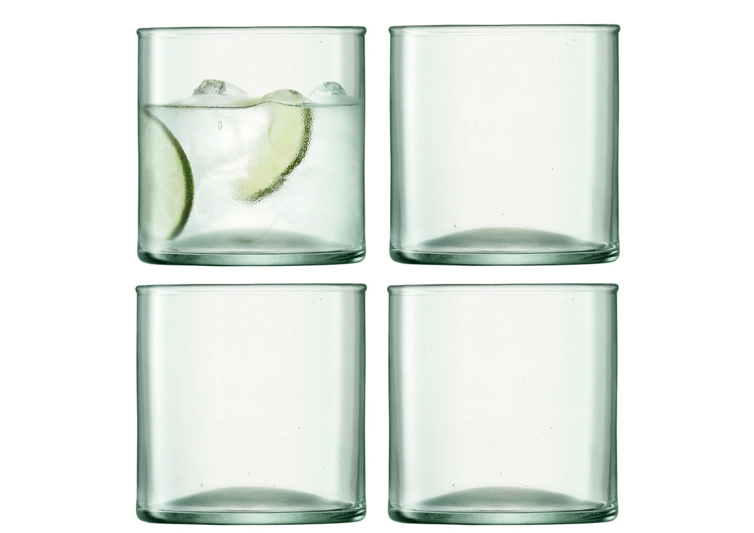 Stilvolles 4er Set Canopy Becher 350ml von LSA, perfekt für Schnaps und Cocktails, mit modernem Design und hochwertiger Verarbeitung.