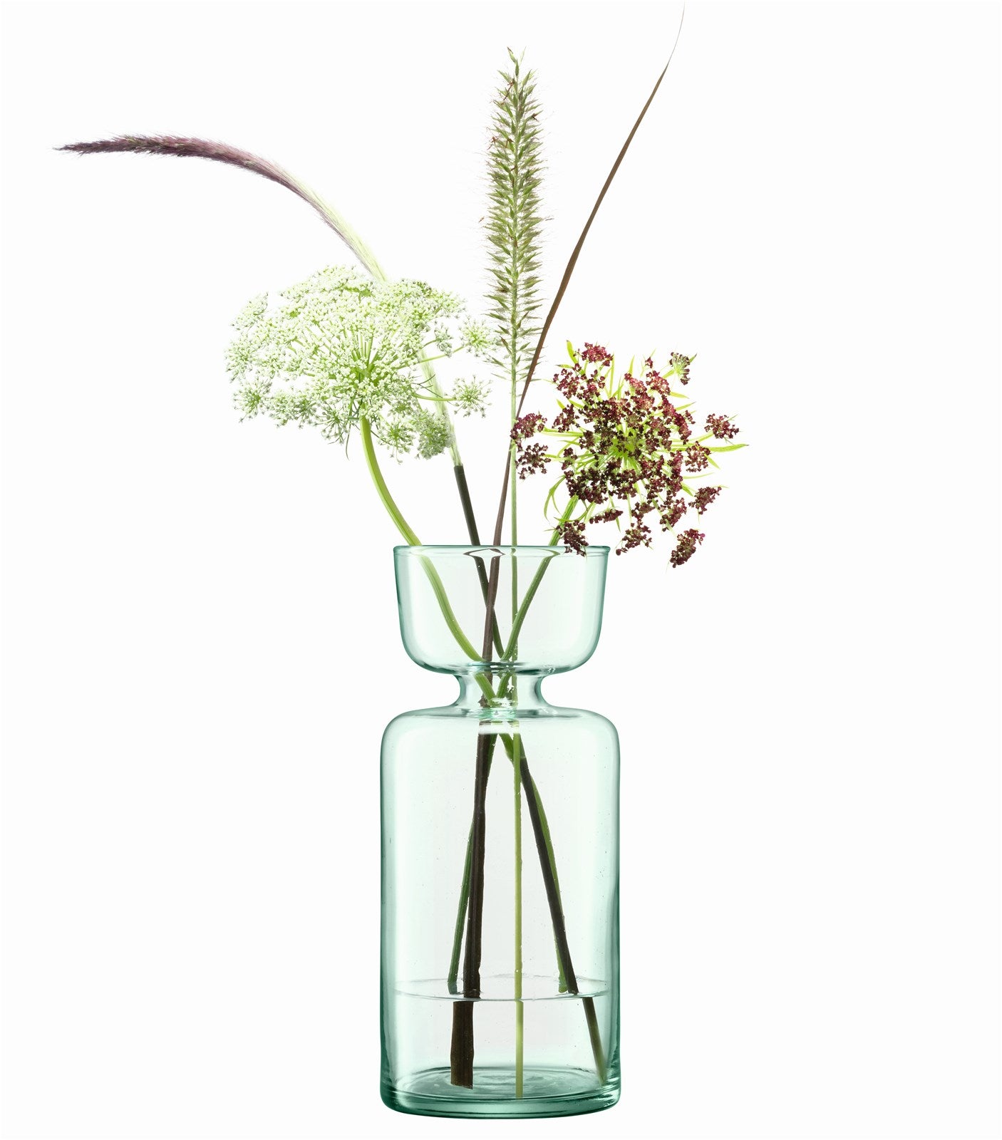 Elegante Canopy Vase aus recyceltem Glas, ideal für Zwiebelpflanzen. Nachhaltig, pflegeleicht und stilvoll für jedes Ambiente.