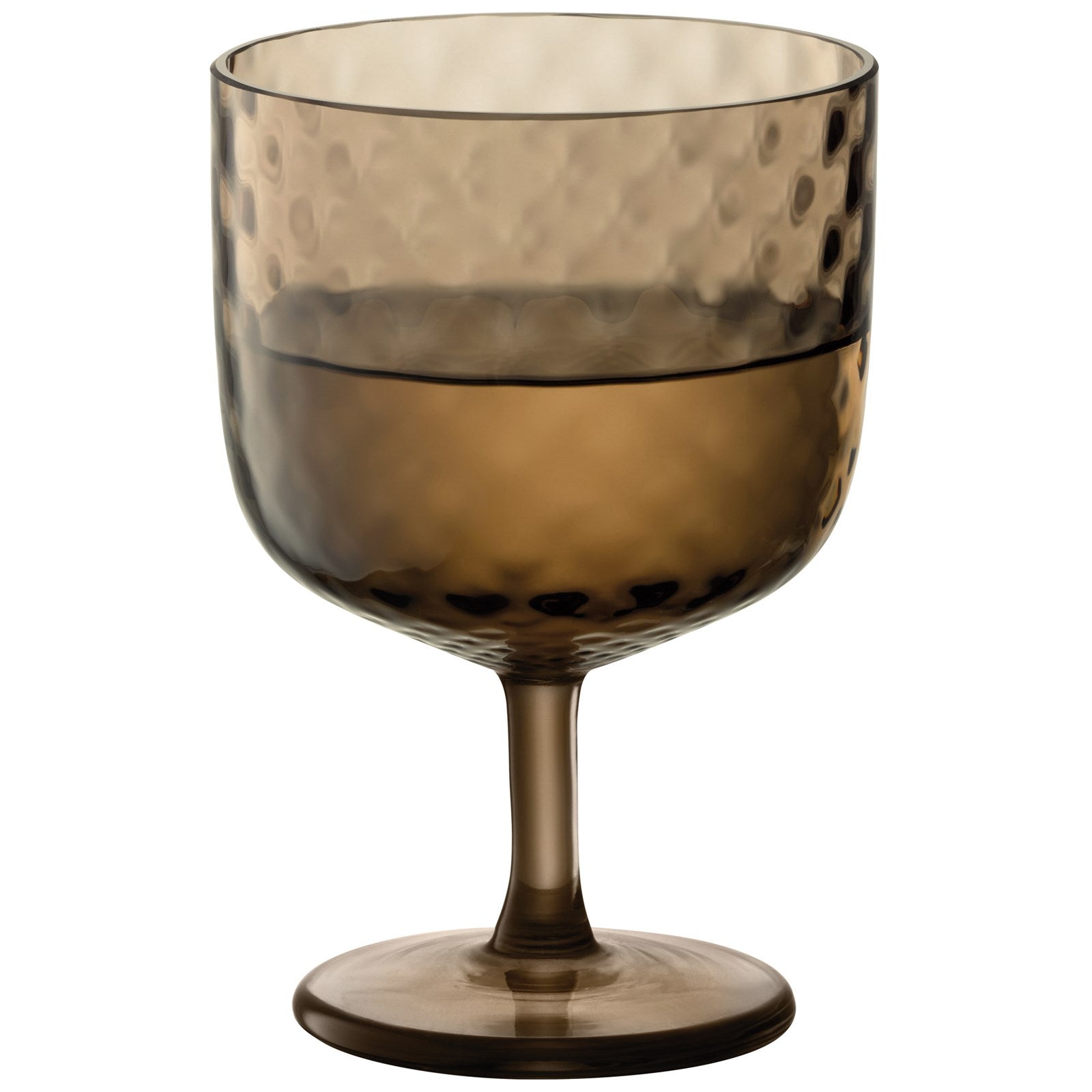 Elegantes 2er Set Dapple Weingläser (325ml) in Erdbraun von LSA. Ideal für Weinliebhaber, robustes Kristallglas, spülmaschinenfest.