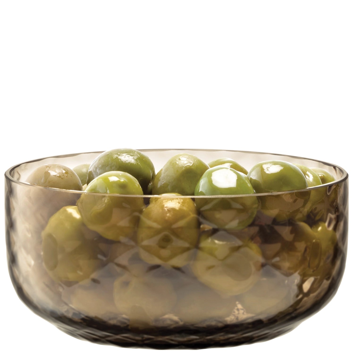 Die Dapple Schale 12cm Earth Brown von LSA vereint stilvolles Design und Funktionalität. Ideal für Snacks und Desserts, handgefertigt aus edlem Glas.