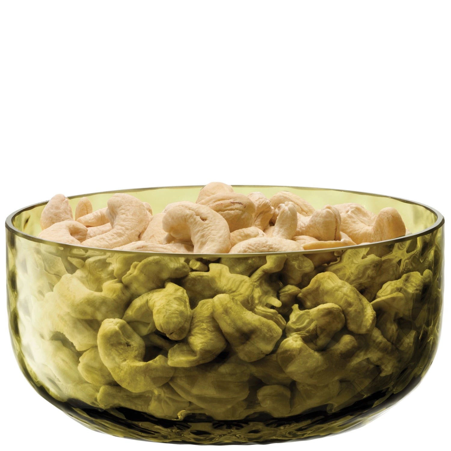 Erleben Sie die Dapple Schale 12cm in Woodland Green von LSA – ein einzigartiges, handgefertigtes Glasdesign, perfekt für jede festliche Tafel.