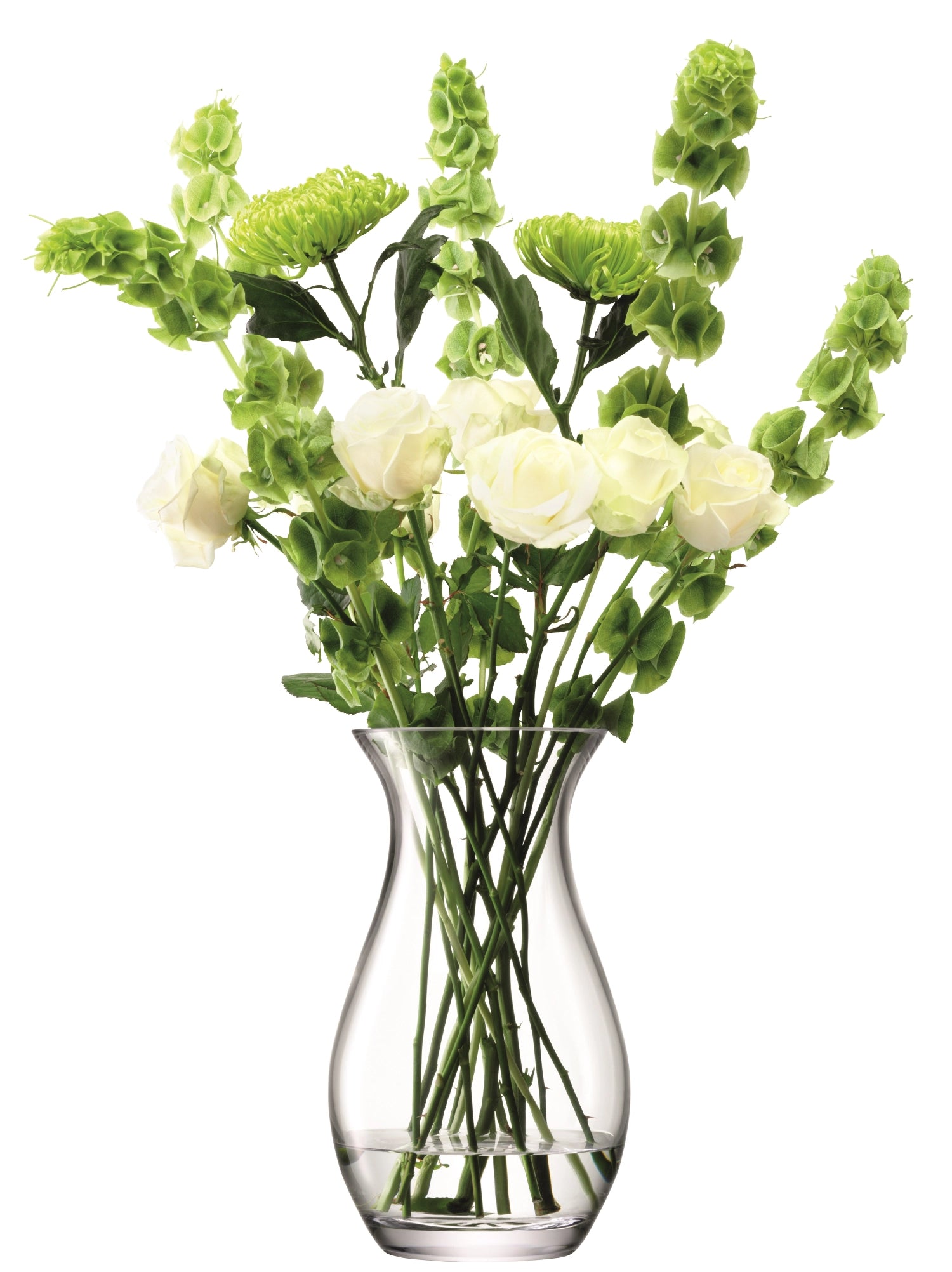 Transparente Flower Grosse Posy Vase von LSA, 32 cm hoch, ideal für frische Blumenarrangements und stilvolle Dekoration.