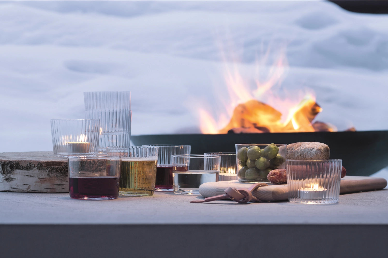 4 Set Gio Cup Medium 390 ml - Clear