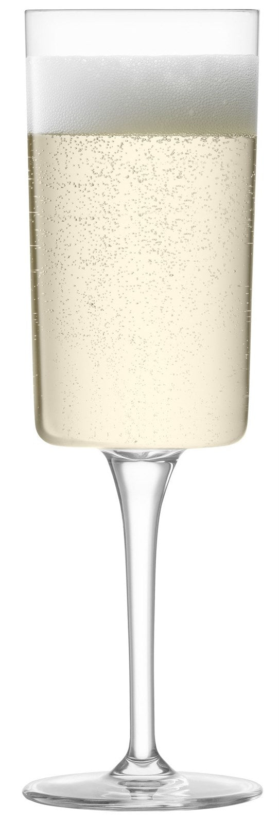 Stilvolle 4er Set Gio Champagner Flöten von LSA, 210ml, aus klarem Glas. Perfekt für besondere Anlässe und ein Genuss für jeden Sektliebhaber.