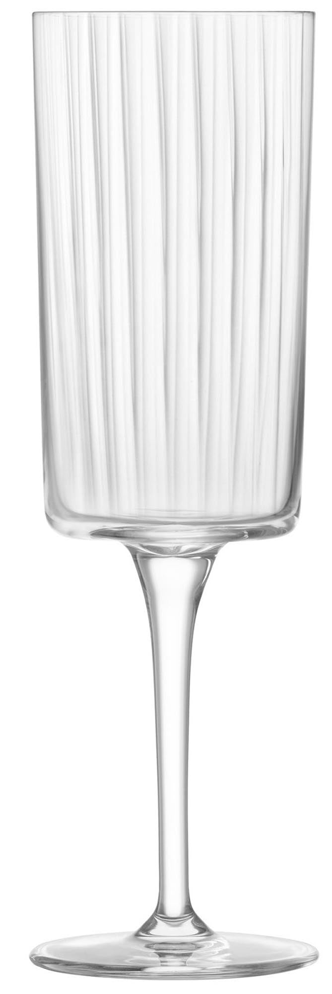 Elegante LSA Gio Line Champagner Flutes, 210ml, klar, ideal für festliche Anlässe, robust, spülmaschinenfest, zeitloses Design.