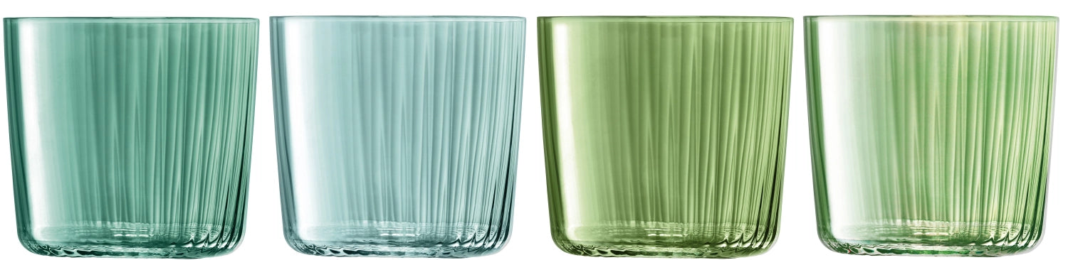 Entdecken Sie das 4er Set Gems Teelichthalter von LSA in jadegrün. Stilvolle Deko für Ihr Zuhause, ideal für stimmungsvolle Beleuchtung.