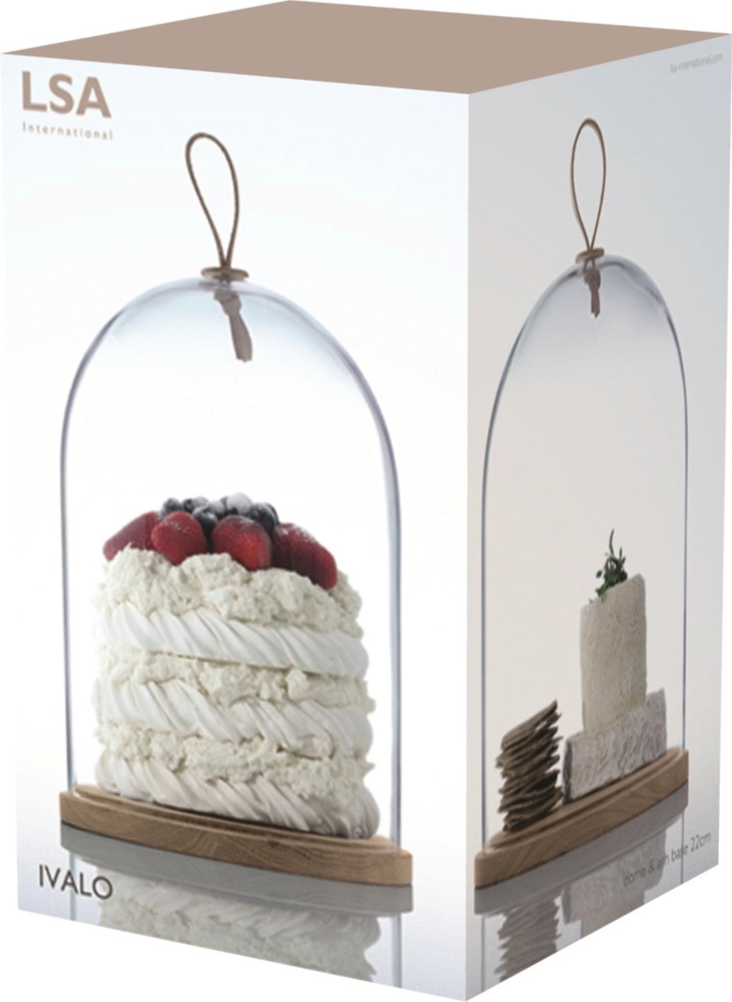 Ivalo hood plate made of ash Ø22cm - clear