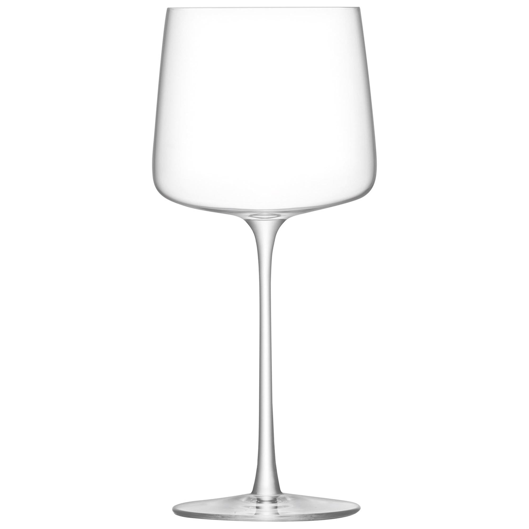Elegantes 4er Set Metropolitan Weingläser (400ml) von LSA: Hochwertiges, klares Glas, ideal für Rot-, Weiss- und Roséwein.