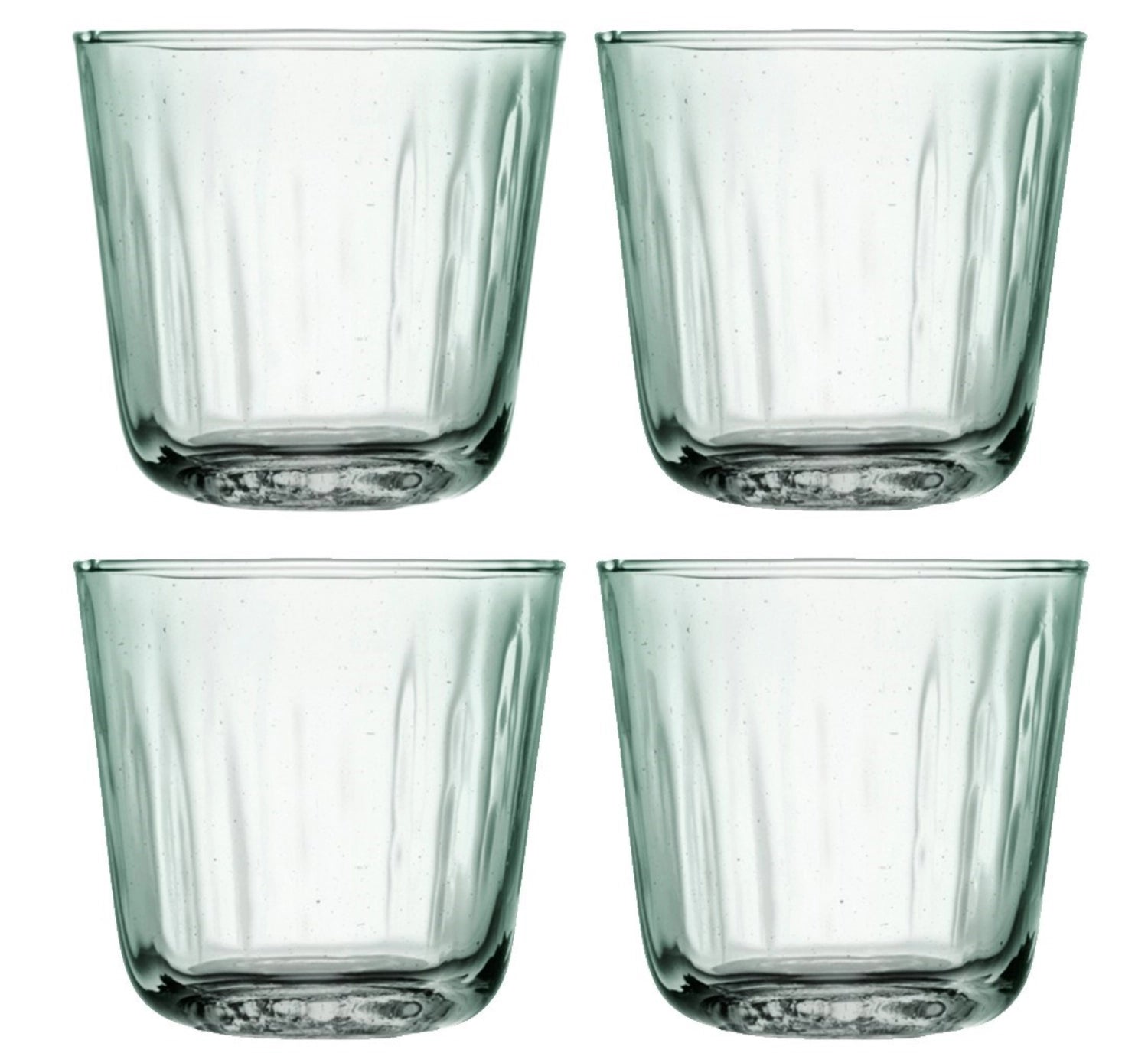 Elegantes 4er Set Mia Becher mit 250ml, aus recyceltem Material, ideal für stilvolles Trinken und umweltbewusste Genießer.