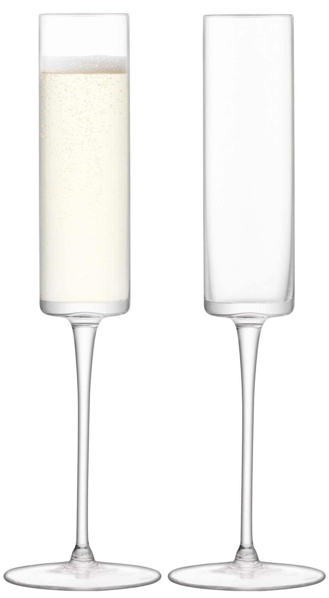 Elegante 2er Set Otis Sektkelche 150ml von LSA: Klarheit, Design und Luxus für festliche Anlässe.