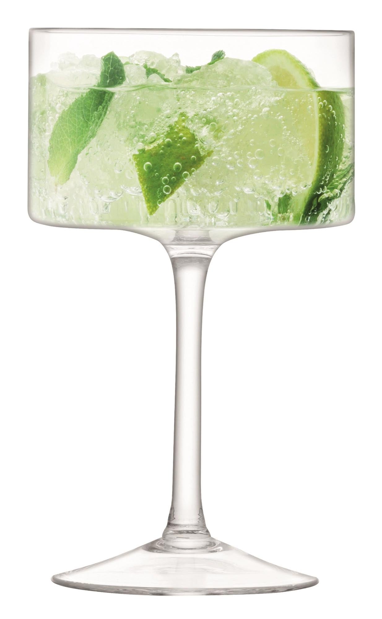 Elegantes 2er Set Otis Sektschalen von LSA, 280ml, aus klarem Glas, ideal für Sekt und Cocktails, stilvoll und hochwertig.