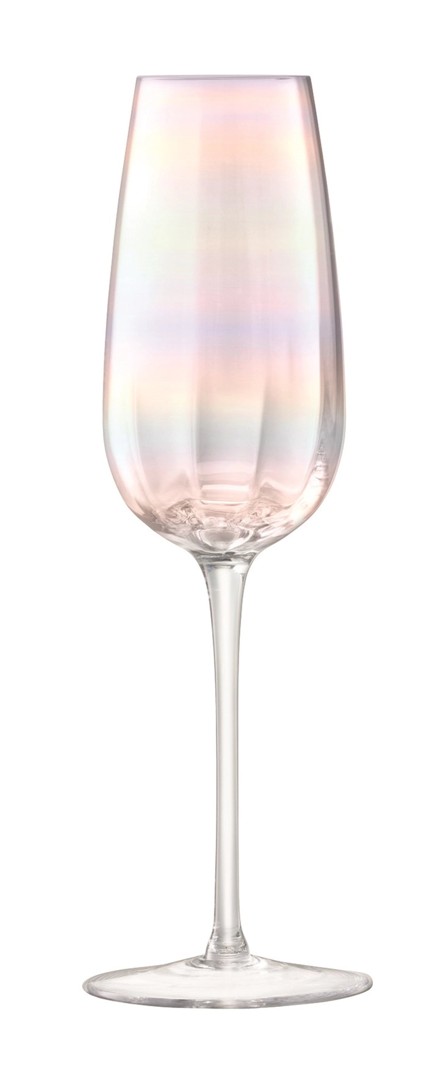 Stilvolles 2er Set Sektgläser in edlem Perlmutt-Finish, perfekt für besondere Anlässe und genussvolle Champagnermomente, 250ml Fassungsvermögen.