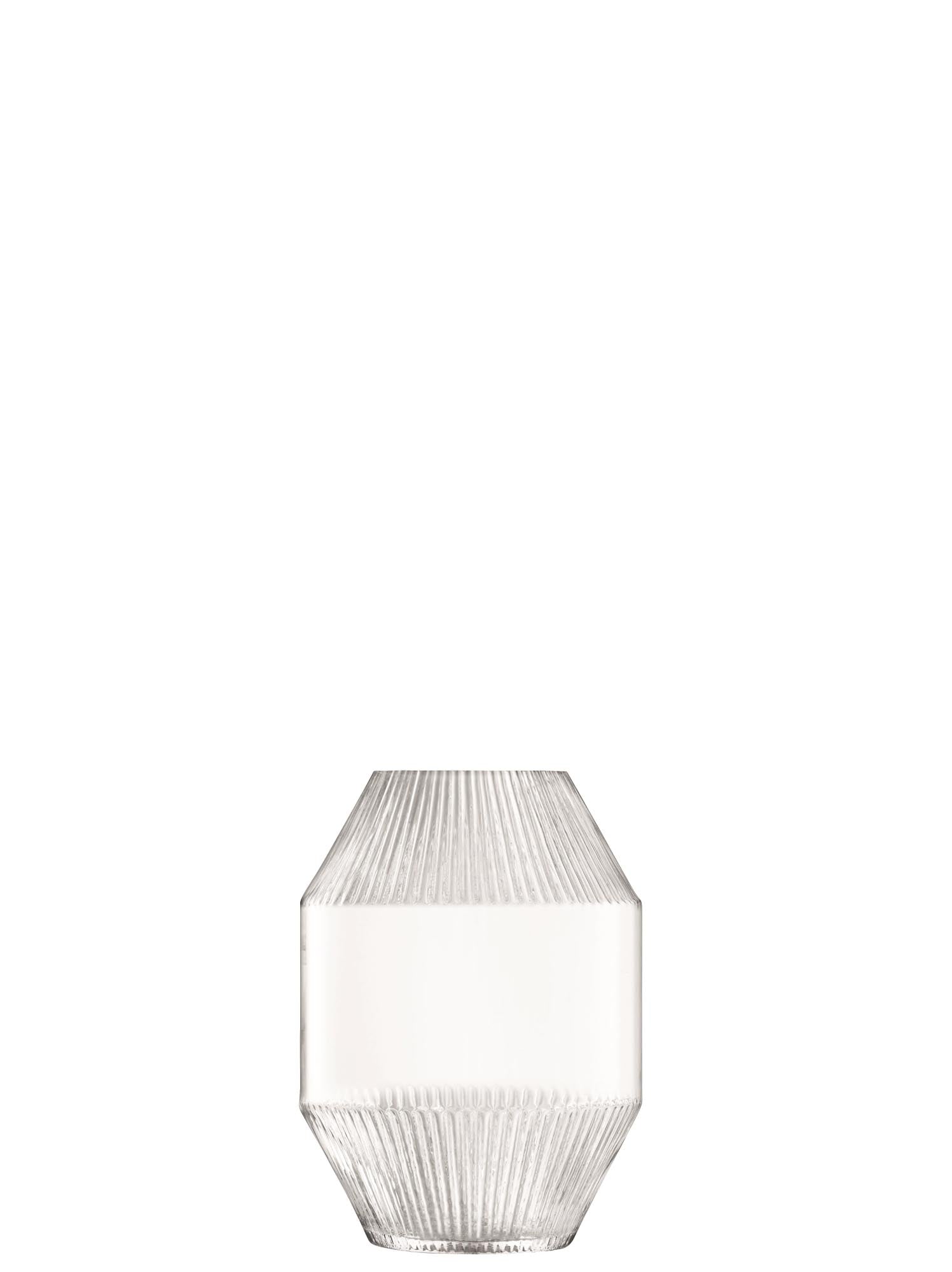 Elegante Rotunda Vase H37cm von LSA: Mundgeblasenes Glas, minimalistisches Design, ideal für grosse Blumensträusse. Zeitloses Wohnaccessoire.