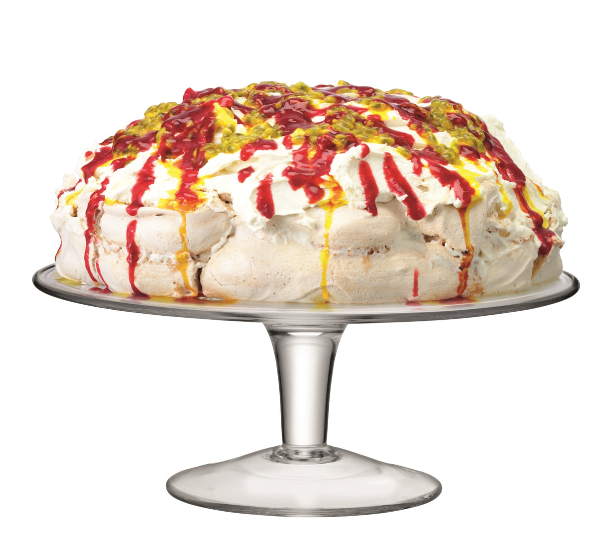 Serve Kuchenplatte Ø30cm - klar in Transparent präsentiert im Onlineshop von KAQTU Design AG. Platte ist von LSA