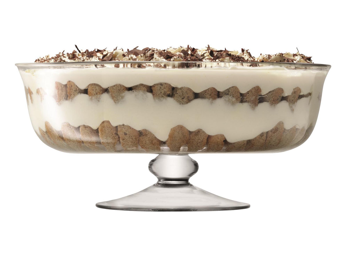 Serve Schale mit fuß Ø31cm - klar in Transparent präsentiert im Onlineshop von KAQTU Design AG. Küchenhelfer ist von LSA