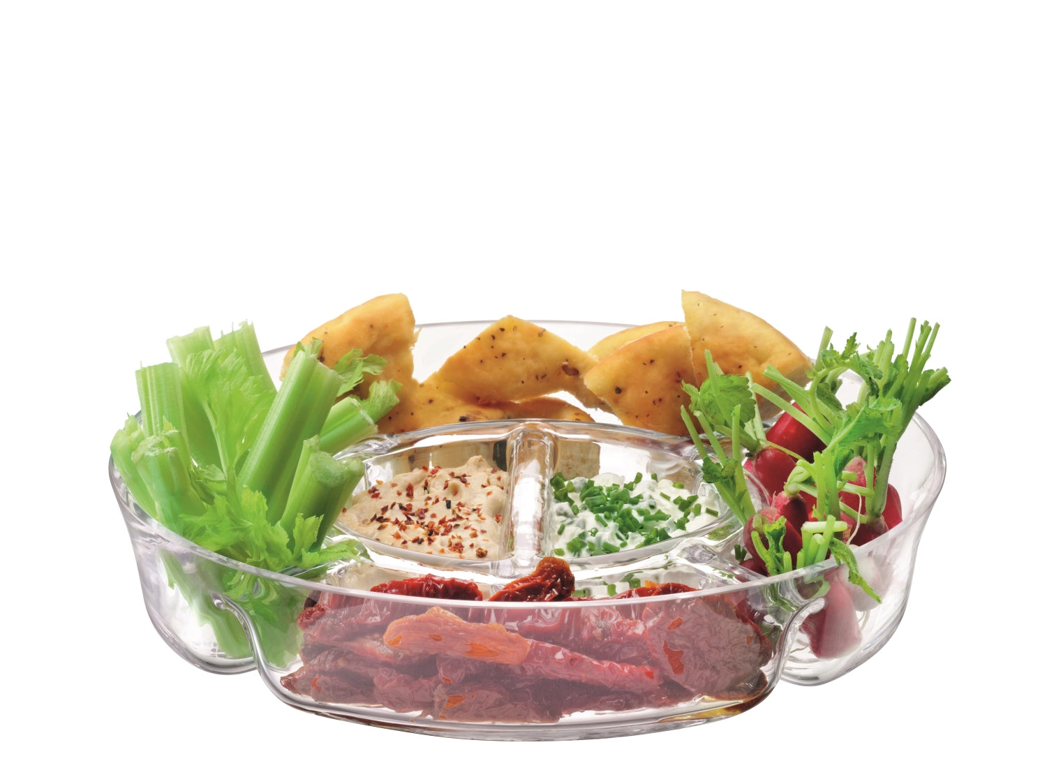 Verleihen Sie Ihrem Tisch mit der eleganten Serve Multi-Servierplatte von LSA (Ø35cm) einen Hauch von Stil. Ideal für Buffets und festliche Anlässe.