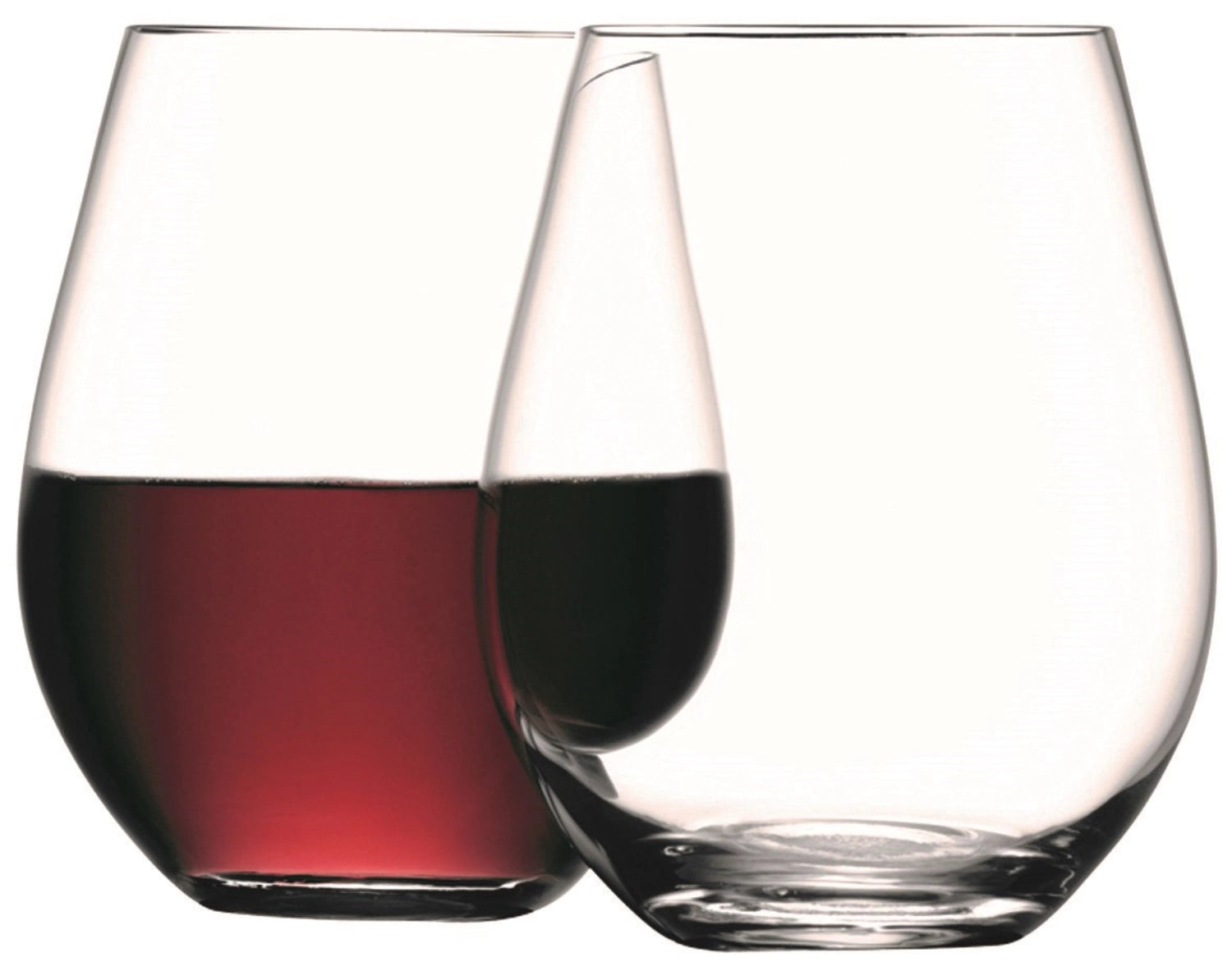 Stilvolles 2er Set klarer Weingläser von LSA, 530ml, perfekt für Weinliebhaber, vereint modernes Design mit hoher Funktionalität.
