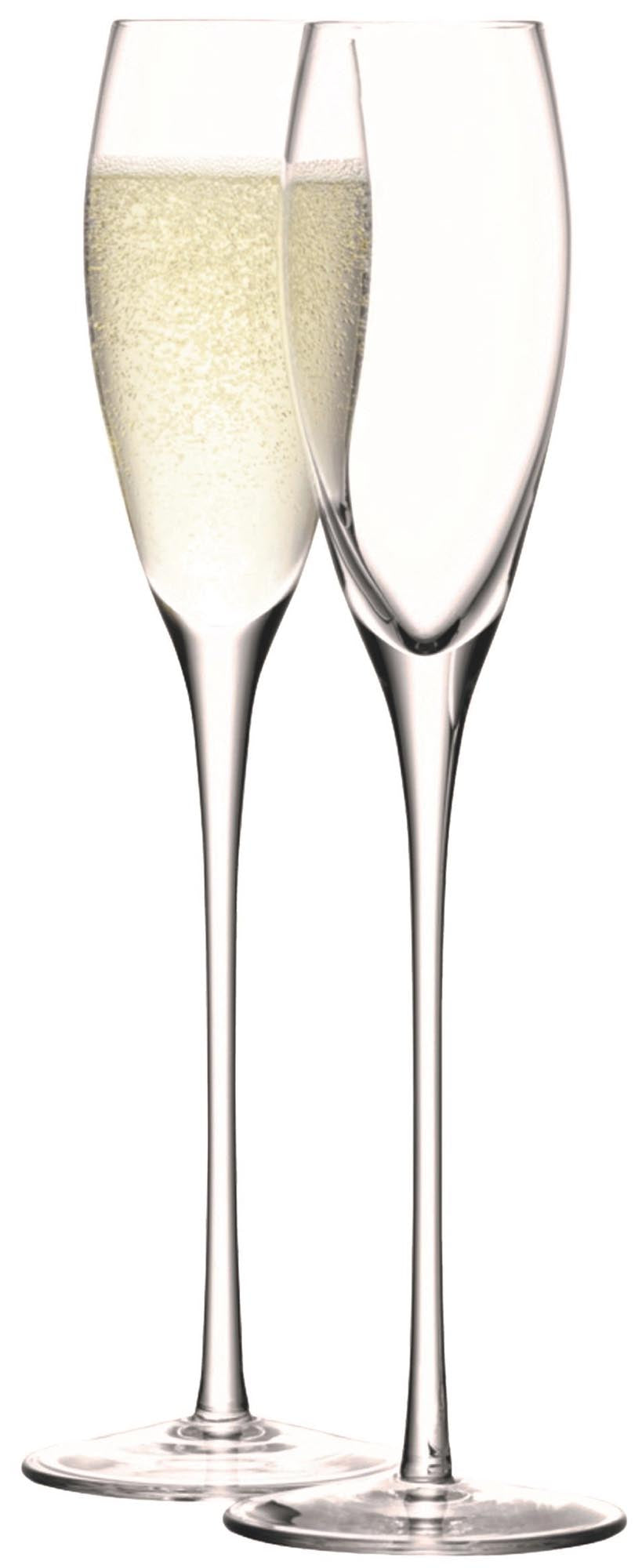 Elegantes 2er Set Sektkelche von LSA, 160ml, klares Glas, ideal für Wein & Sekt, stilvoll und robust, perfektes Geschenk.